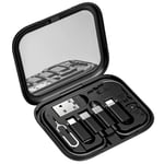 USB C adaptör seti – 60 W çoklu şarj adaptörü kablo Gadget USB-A, Micro,Light- Ning seyahat için USB kablosu kart saklama kutusu cep telefonları, kameralar ve daha fazlası için