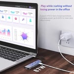 USB C HUB, MacBook Pro ve Hava Aksesuarları için Çoklu Bağlantı Noktalı USB C Adaptörü, 4K HDMI, USB 3.0, SD/TF Kart Okuyucu, 100W PD Dizüstü Bilgisayar ve Diğer C Tipi Cihazlar için Uyumlu