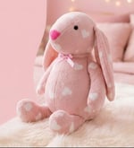 Uyku Arkadaşım PAPYONLU Uzun Kulak Bunny Peluş Tavşan 65 cm Beyaz