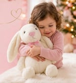 Uyku Arkadaşım PAPYONLU Uzun Kulak Bunny Peluş Tavşan 65 cm Beyaz