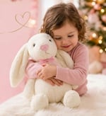 Uyku Arkadaşım PAPYONLU Uzun Kulak Bunny Peluş Tavşan 65 cm Beyaz
