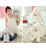 Uyku Arkadaşım Uzun Kulak Bunny Peluş Tavşan 65 cm Beyaz