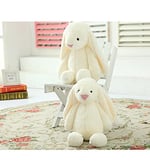 Uyku Arkadaşım Uzun Kulak Bunny Peluş Tavşan 65 cm Beyaz