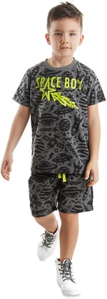 Uzay Roket Erkek Çocuk T-shirt Şort Takım