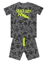 Uzay Roket Erkek Çocuk T-shirt Şort Takım