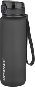 Uzspace 800ml -Yeni Ebat-Boy 25 cm-Tritan Su Matarası Bpa Koku Sızdırma Yok (FF SİYAH)