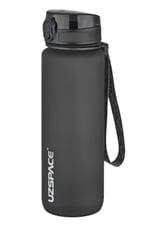 Uzspace 800ml -Yeni Ebat-Boy 25 cm-Tritan Su Matarası Bpa Koku Sızdırma Yok (FF SİYAH)