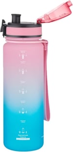 Uzspace FiftyFifty 500ml Çift Renk Softtouch FF Collection Tritan Su Matarası Pembe-Yeşil