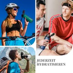 UZSPACE İçecek şişesi 500 ml/800 ml/1 l/1,5 l, sızdırmaz, Tritan ve BPA içermeyen su şişesi, bisiklet, fitness, dış mekan için