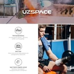 UZSPACE İçecek şişesi 500 ml/800 ml/1 l/1,5 l, sızdırmaz, Tritan ve BPA içermeyen su şişesi, bisiklet, fitness, dış mekan için