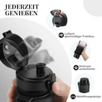 UZSPACE İçecek şişesi 500 ml/800 ml/1 l/1,5 l, sızdırmaz, Tritan ve BPA içermeyen su şişesi, bisiklet, fitness, dış mekan için