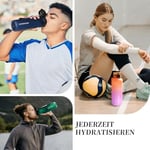 UZSPACE spor İçecek şişesi 500 ml/800 ml/1 l, sızdırmaz, Tritan ve bisfenol A içermez, bisiklet, fitness, dış mekan için su şişesi - Seçenekler: 0.5 Liters, 0.8 Liters, 1 Liters, 1.5 Liters, 800ml