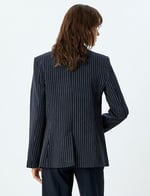 Uzun Blazer Ceket Kruvaze Regular Fit