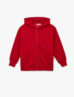 Uzun Kollu Cepli Fermuarlı Kapüşonlu Sweatshirt - Bedenler: S, X Small, M, L