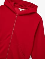 Uzun Kollu Cepli Fermuarlı Kapüşonlu Sweatshirt - Bedenler: S, X Small, M, L