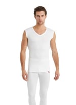 V Yaka Thermal Atlet Unisex İçlik Beyaz C3T4N2O9