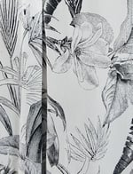 V Yaka Tunik Uzun Kollu Egzotik Desenli