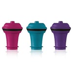 Vacu Vin 08850606 yedek tıpa renkli 3'lü set