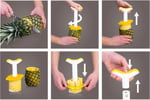 Vacu Vin 4052046 Ananas kesici Deluxe J-Hook -orijinal