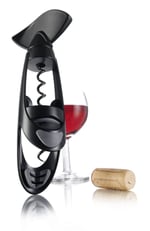 Vacu Vin - 68814606- Tirbuşon Twister siyah hediye paketi