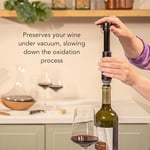 Vacu Vin Şarap Vakum Seti - 1 Pompa 1 Tıpa / Beyaz