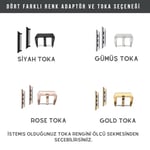 VAGAVE Apple Watch 10 11 46mm Ultra 1 2 3 49mm, 42 44 45 mm Uyumlu Deri Kordon Kayış 3 4 5 6 7 se 8 9 ultra ultra2 42mm 44mm 45mm 49 mm - Üçİp