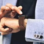 vagave Apple Watch Uyumlu Crazy Deri Kordon 42-44-45-46-49 mm 10.Nesil 46mm, Ultra 1, 2, 3 Uyumlu