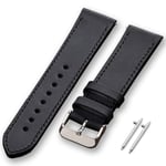 vagave Samsung Watch 4 5 6 7 40 44mm Gear S3 Active 2 Frontier Deri Kordon 40mm 41mm 45mm 46mm (20mm genişliğinde deri kordon)