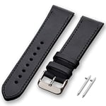 vagave Samsung Watch 4 5 6 7 40 44mm Gear S3 Active 2 Frontier Deri Kordon 40mm 41mm 45mm 46mm (20mm genişliğinde deri kordon)