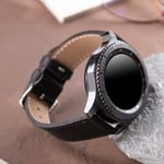 vagave Samsung Watch 4 5 6 7 40 44mm Gear S3 Active 2 Frontier Deri Kordon 40mm 41mm 45mm 46mm (20mm genişliğinde deri kordon)
