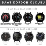 vagave Samsung Watch 4 5 6 7 40 44mm Gear S3 Active 2 Frontier Deri Kordon 40mm 41mm 45mm 46mm (20mm genişliğinde deri kordon)