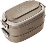 Vagonlife 1140 ML 2 Kat Paslanmaz Çelik Çorba Kaseli Bento Lunch Box Yeni Nesil Sefer Tası -FFLBOX10403