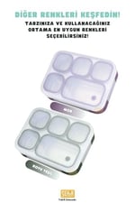 Vagonlife Bento 1000ml Lunchbox Tek Katlı 5 Bölmeli Çelik Sefer Tası Yemek Kutusu (Koyu Yeşil)