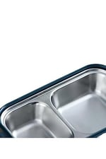 Vagonlife Bento 1400ml Lunchbox 2 Katlı Çelik Sefer Tası Yemek Kutusu (Pembe)