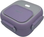 Vagonlife Bento 500ml Lunchbox Tek Katlı Çelik Sefer Tası Yemek Kutusu (Lacivert-Sarı)