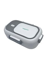 Vagonlife Bento 550ml Lunchbox Tek Katlı Çelik Sefer Tası Yemek Kutusu (Beyaz-Gri)