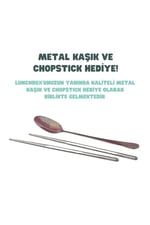Vagonlife Bento 700ml Lunchbox Tek Katlı 2 Bölmeli Çelik Sefer Tası Yemek Kutusu (Pembe)