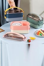 Vagonlife Bento Lunch Box Ofis-Okul İçin Yeni Nesil Sefer Tası -Çorba Kaseli Model-Paslanmaz Çelik Pembe