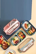 Vagonlife Bento Lunch Box Ofis-Okul İçin Yeni Nesil Sefer Tası -Çorba Kaseli Model-Paslanmaz Çelik Pembe