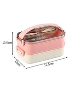 Vagonlife Bento Lunch Box Ofis-Okul İçin Yeni Nesil Sefer Tası -Çorba Kaseli Model-Paslanmaz Çelik Pembe