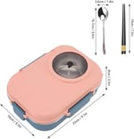 Vagonlife Beslenme Kutusu Paslanmaz Çelik - 1100 ml Sos (Yoğurt) Kaseli Yeni Nesil Lunch Box (Mavi)