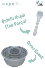 Vagonlife Büyük Ebat 1200 ML (Sızdırmaz,Karışmaz 4 Bölmeli) Lunch Box Yeni Nesil Sefer Tası -FF7080