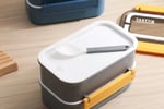 Vagonlife Çift Katmanlı Paslanmaz Çelik Beslenme Kabı-1600 ml Beslenme Kutusu (Mavi)