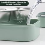 Vagonlife Horly Iki Katlı Paslanmaz Çelik Kolay Kilitlenir Sefer Tası… (Yeşil)