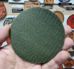 Vahşi Kurt -Yuvarlak Deri Peç - Arma - Wolf Leather Patch