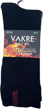 Vakre 3 Çift Ekonomik Termal Havlu Çorap 40-44