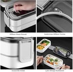 Valkyrie 1350 ml Termal Yemek Kabı Seti – Çelik Bölmeli Sızdırmaz Lunch Box + Isı Yalıtımlı Çanta