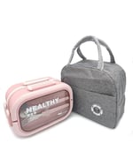 Valkyrie 304 Çelik Bölmeli Lunch Box Seti | Termal Çantalı, Bölmeli, Çatal Kaşıklı, Sızdırmaz Yemek Kabı Pembe