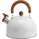 Valkyrie 3L Düdüklü Kettle Su Isıtıcı Çaydanlık Paslanmaz Çelik Yüksek Islıklı Beyaz