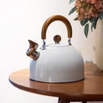 Valkyrie 3L Düdüklü Kettle Su Isıtıcı Çaydanlık Paslanmaz Çelik Yüksek Islıklı Beyaz